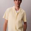 Linen Cotton Short Sleeve Button-Down Shirt