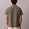 Linen Cotton Short Sleeve Button-Down Shirt