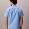Linen Cotton Short Sleeve Button-Down Shirt