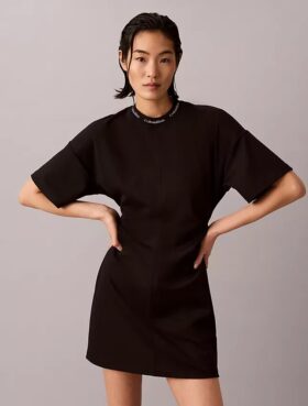 Logo Rib Interlock T-Shirt Dress