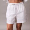 Logo Waistband Cotton Shorts