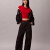 Lunar New Year Emblem Logo Crop T-Shirt