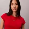 Lunar New Year Emblem Logo Crop T-Shirt