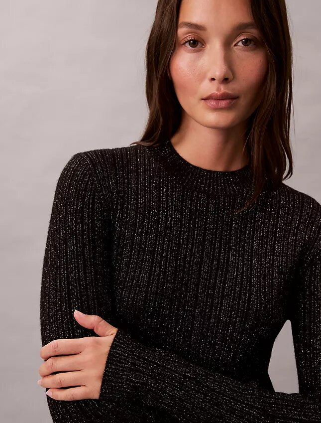 Lurex Merino Wool Blend Mini Sweater Dress Lurex Merino Wool Blend Mini Sweater Dress