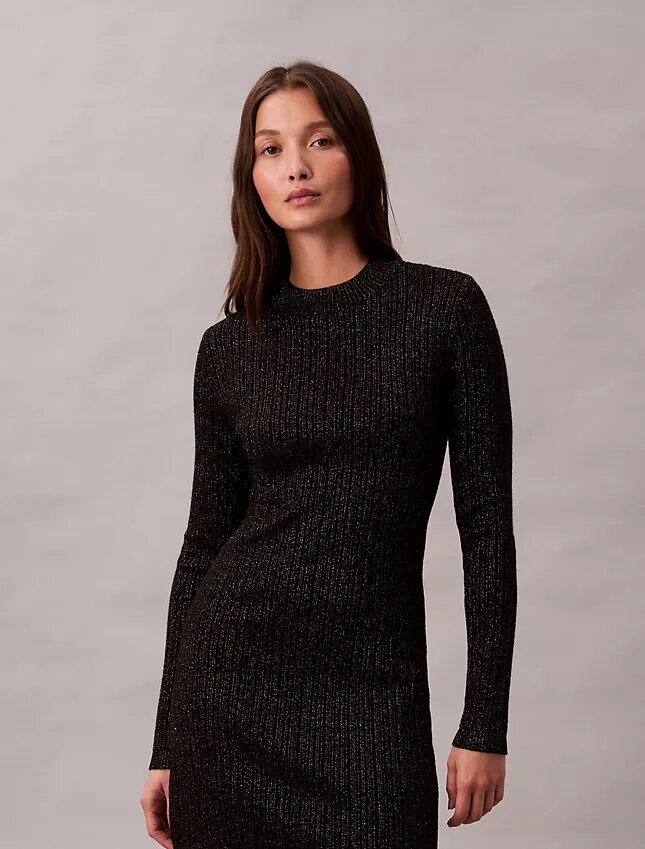 Lurex Merino Wool Blend Mini Sweater Dress Lurex Merino Wool Blend Mini Sweater Dress