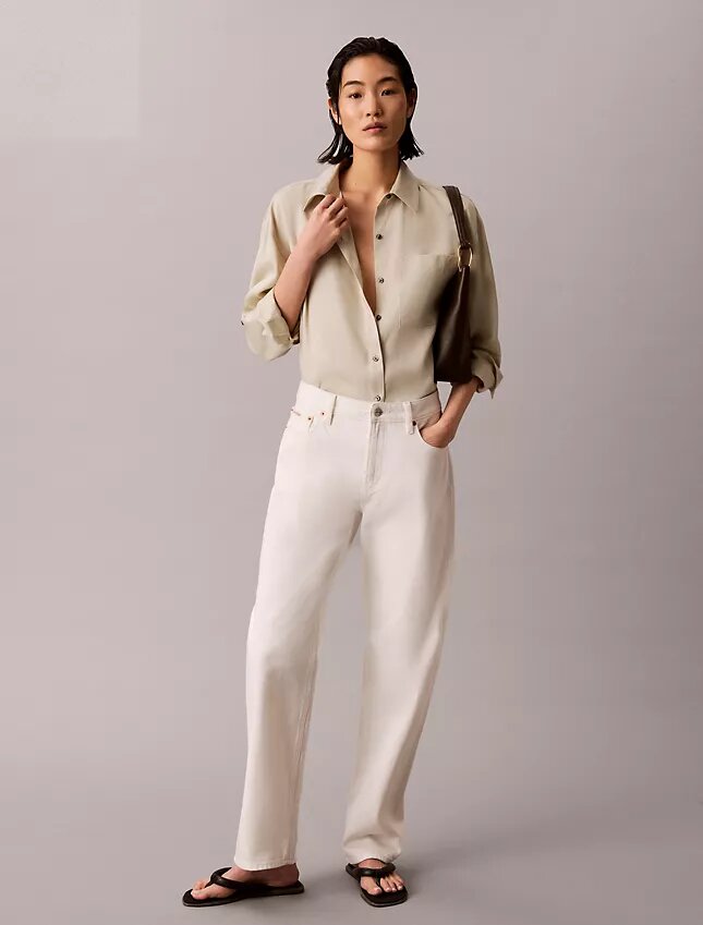 Lyocell Roll Tab Button-Down Shirt Lyocell Roll Tab Button-Down Shirt