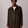Melton Wool Blend Car Coat