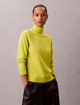 Merino Wool Classic Turtleneck Sweater