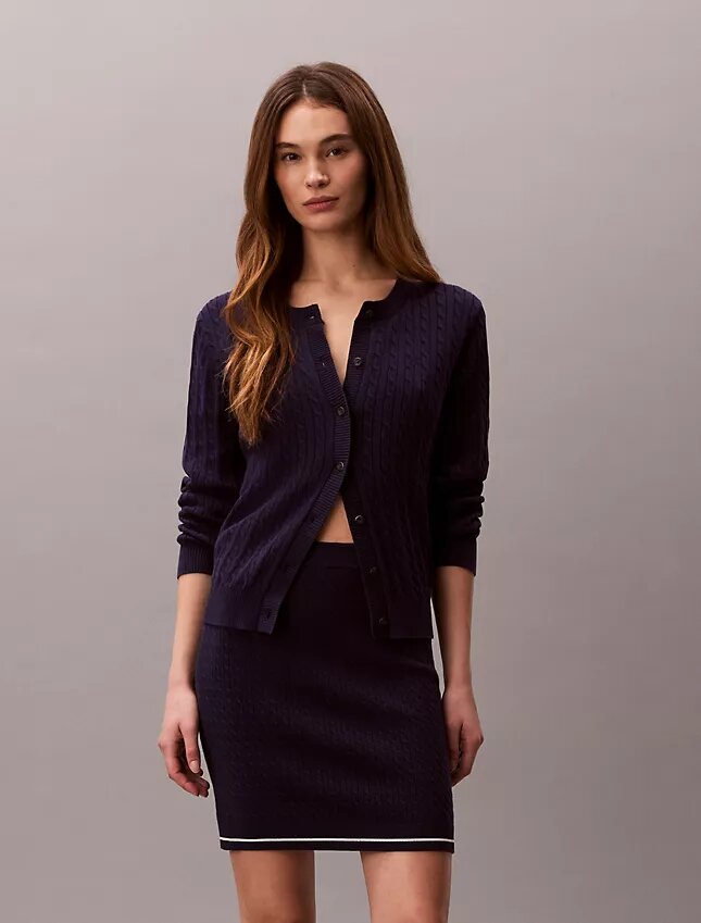 Micro Cable Knit Mini Skirt Micro Cable Knit Mini Skirt