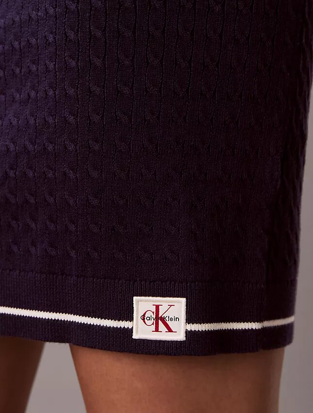 Micro Cable Knit Mini Skirt Micro Cable Knit Mini Skirt