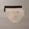Microfiber Stretch with Lace 3-Pack Hipster