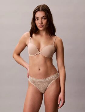 Microfiber Stretch with Lace 3-Pack Thong