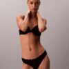 Microfiber Stretch with Lace Thong