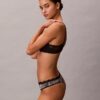 Microfiber Stretch with Lace Thong