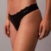 Microfiber Stretch with Lace Thong