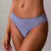 Microfiber Stretch with Lace Thong