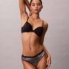Microfiber Stretch with Lace Thong