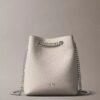 Minimal Monogram Bucket Bag