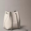 Minimal Monogram Bucket Bag