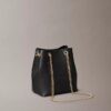 Minimal Monogram Bucket Bag