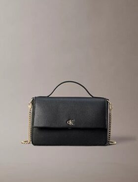 Minimal Monogram Flap Phone Crossbody Bag