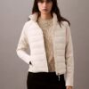 Mixed Media Puffer Jacket