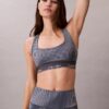 Modern Sport Print Racerback Medium Impact Sports Bra