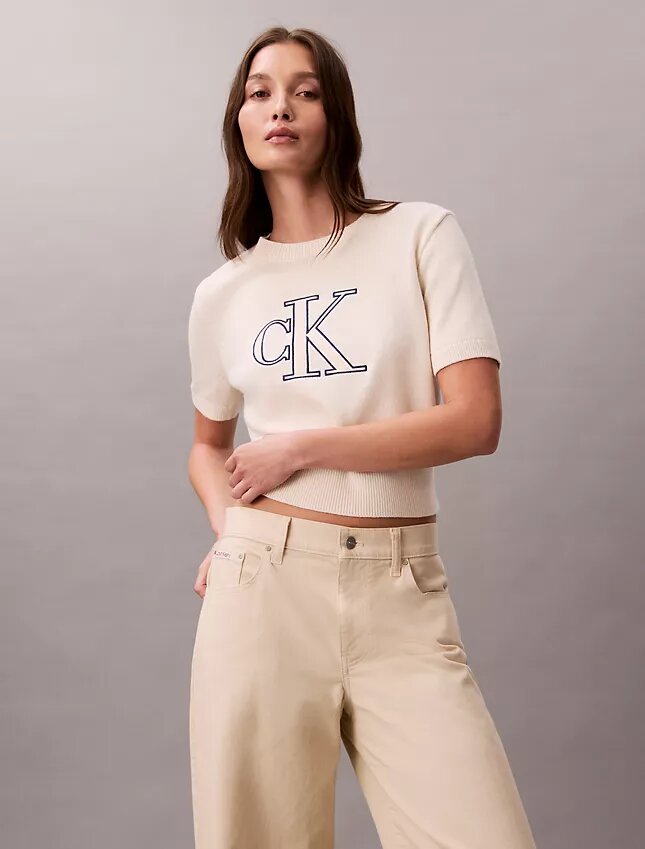 Monogram Cropped Sweater Monogram Cropped Sweater