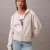Monogram Fleece Zip Hoodie