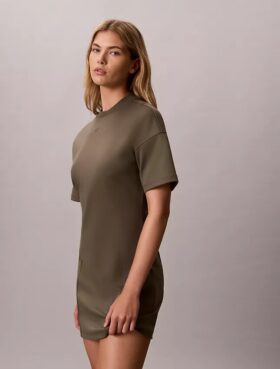 Monogram Mini Sweatshirt Dress