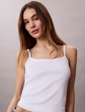 Monogram Ribbed Tank Top