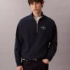 Monologo Premium Terry Quarter Zip Sweatshirt Monologo Premium Terry Quarter Zip Sweatshirt