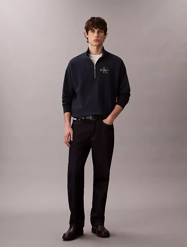 Monologo Premium Terry Quarter Zip Sweatshirt Monologo Premium Terry Quarter Zip Sweatshirt