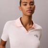 Monologo Stripe Rib Polo T-Shirt