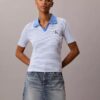 Monologo Stripe Rib Polo T-Shirt