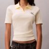 Monologo Stripe Rib Polo T-Shirt