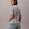 Monologo Stripe Rib Polo T-Shirt