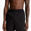 Nylon Drawstring Waist Swim Shorts