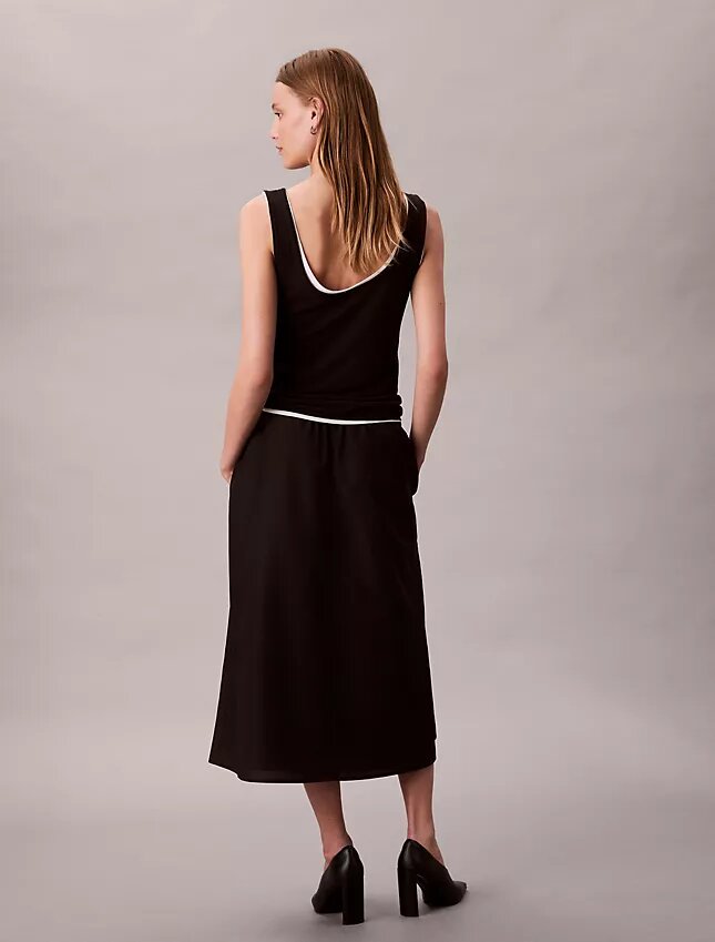 Nylon Midi Pull-On Skirt Nylon Midi Pull-On Skirt