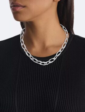 Organic Shape Link Chain Necklace