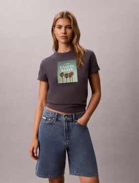 Palm Tree Logo Graphic T-Shirt