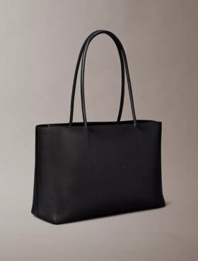 Perforated Emblem Logo Tote Bag