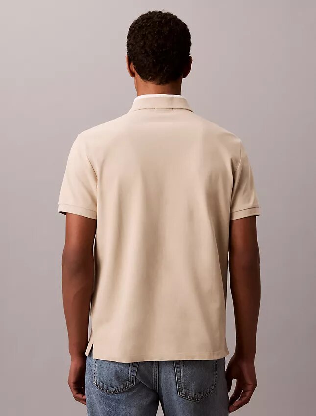 Pique Colorblock Collar Polo Shirt Pique Colorblock Collar Polo Shirt
