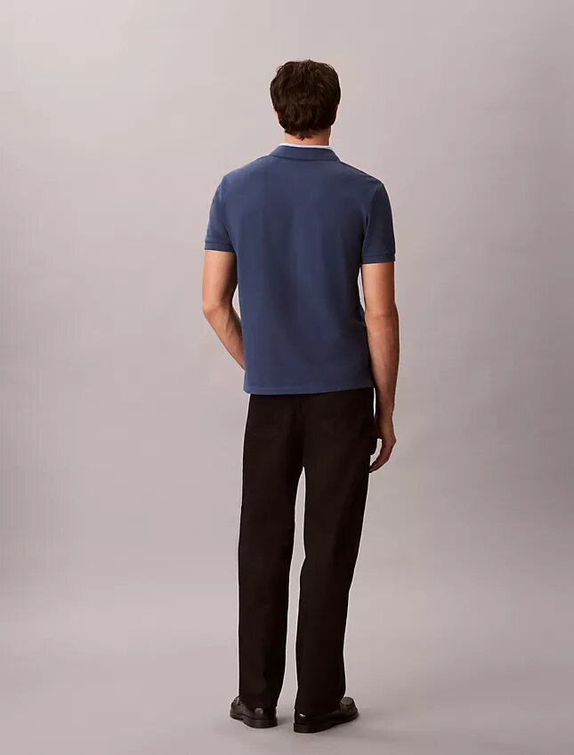 Pique Colorblock Collar Polo Shirt Pique Colorblock Collar Polo Shirt