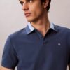 Pique Colorblock Collar Polo Shirt Pique Colorblock Collar Polo Shirt