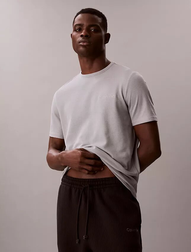 Pique Crewneck Sleep T-Shirt Pique Crewneck Sleep T-Shirt