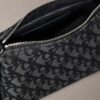 Pleat Monogram Logo Shoulder Bag