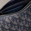 Pleat Monogram Logo Shoulder Bag