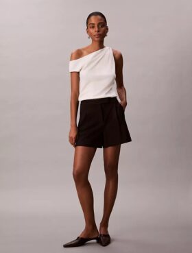 Pleated Tailored Shorts