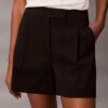 Pleated Tailored Shorts
